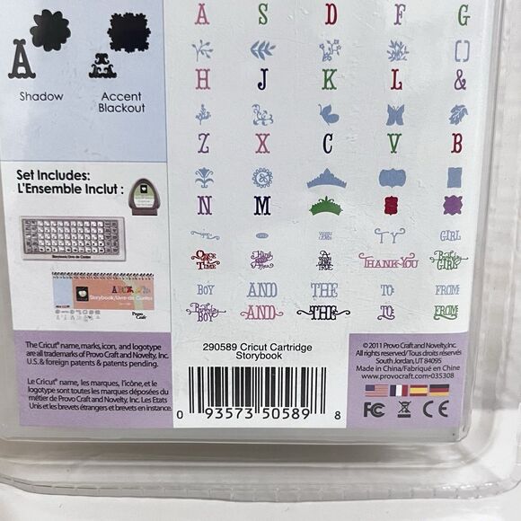 Cricut Shapes Cartridge Storybook New Sealed 290589 - Picture 9 of 9